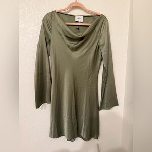 Reformation Pike Satin Dress